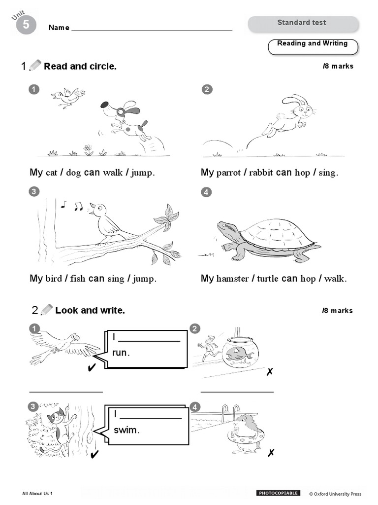 all about us 4 oxford test unit 5