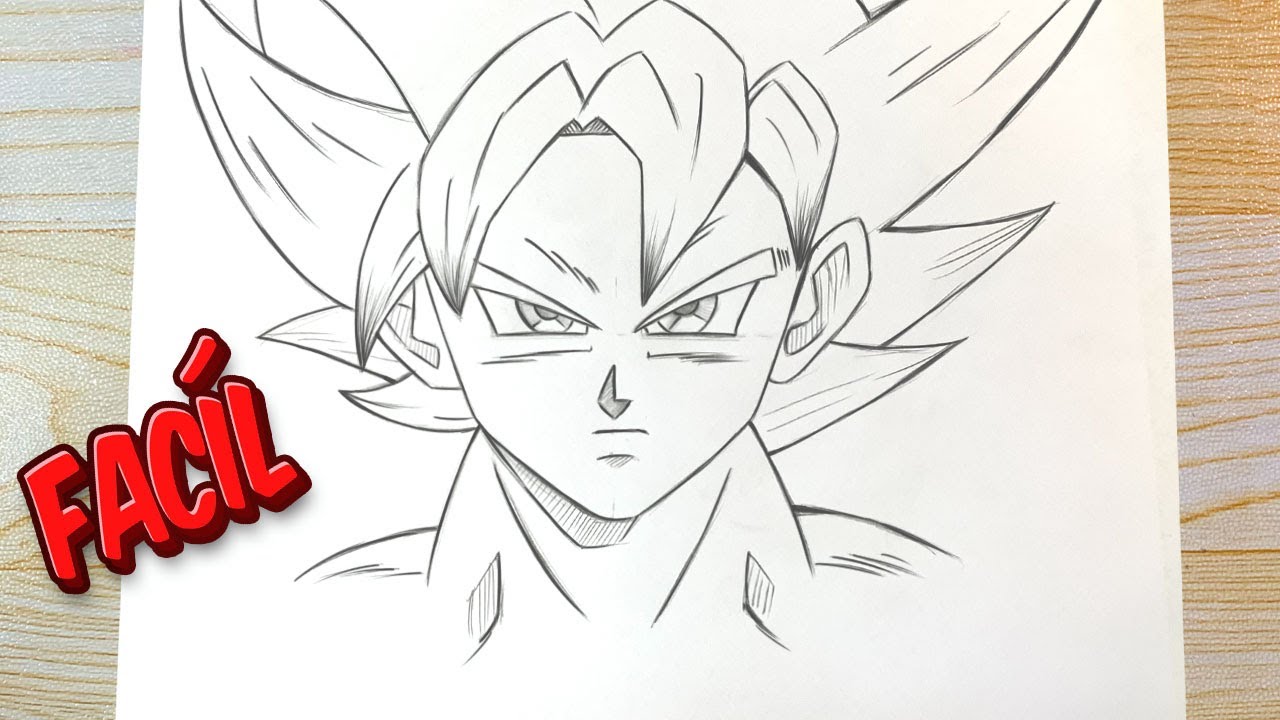 como dibujar a goku