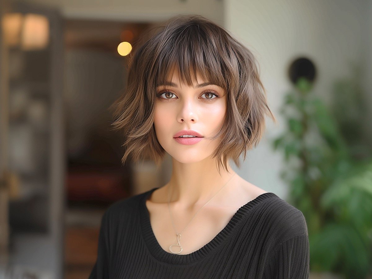 bang ideas for short hair