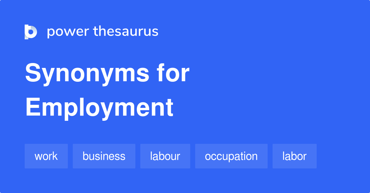 employment synonyms