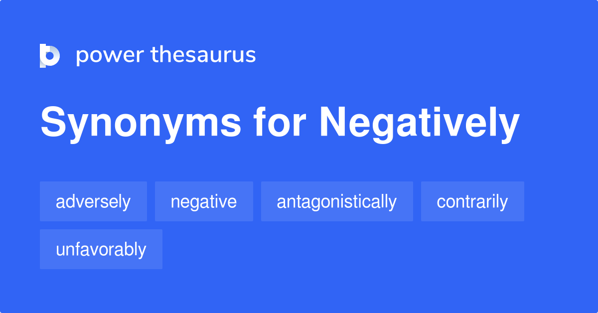 negative synonyme
