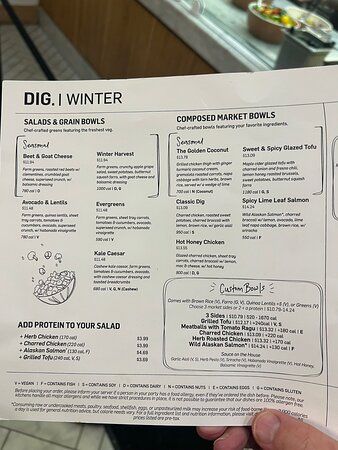 dig nyc menu