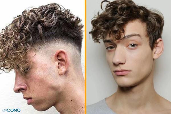 corte pelo rizado hombre