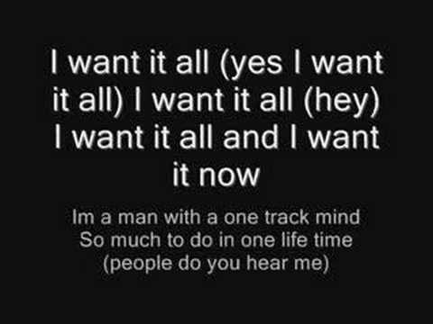 i want it all lyrics
