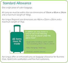 aer lingus cabin baggage