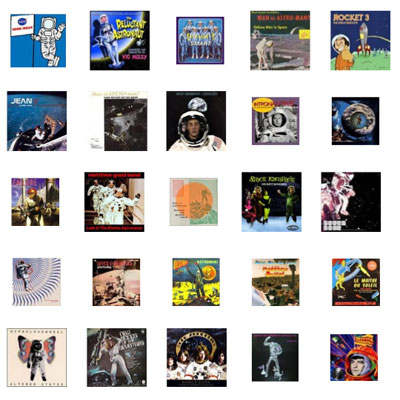 album covers with astronauts