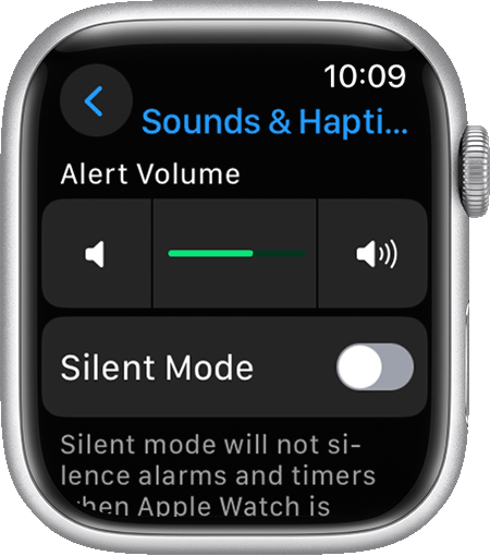 apple watch silent mode