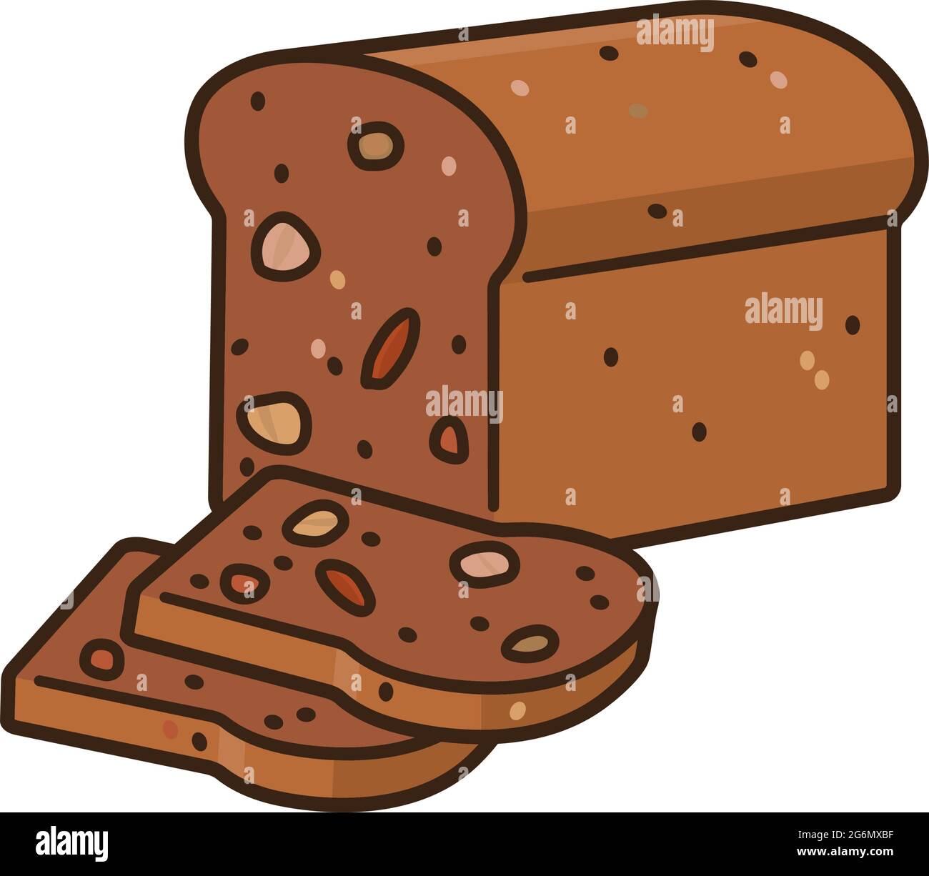 brown bread clipart