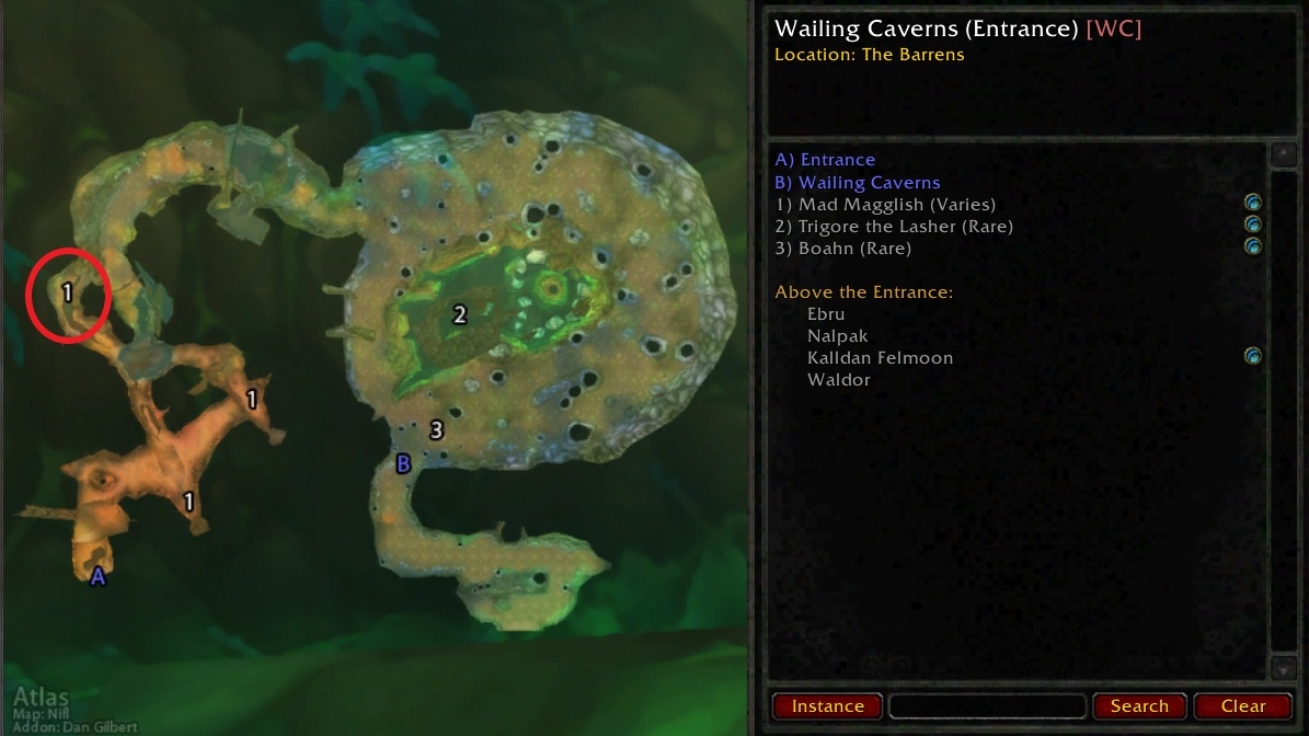 quests for wailing caverns