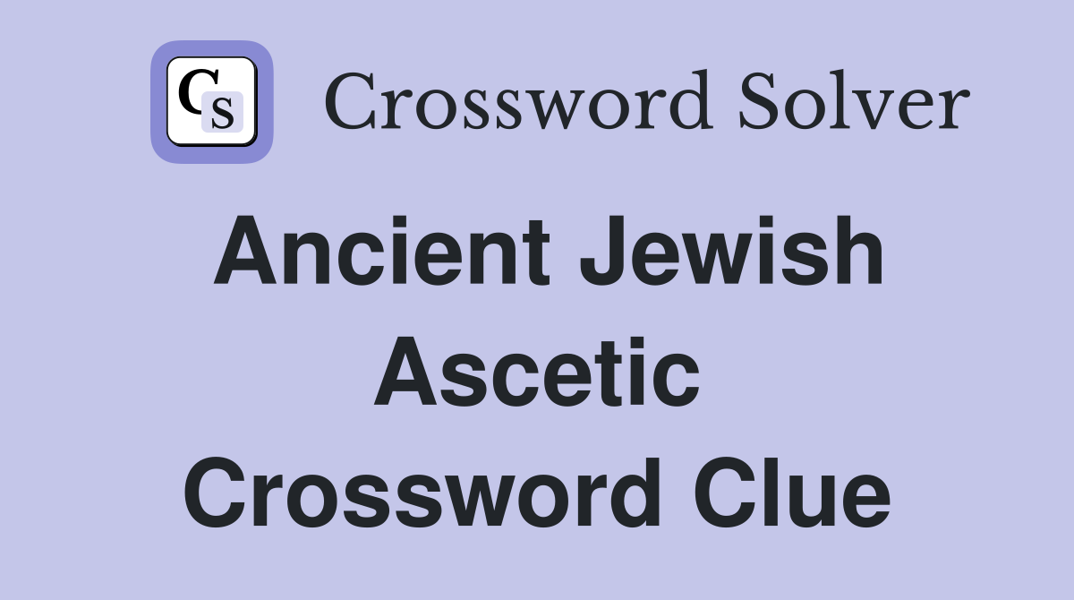 indian ascetic crossword