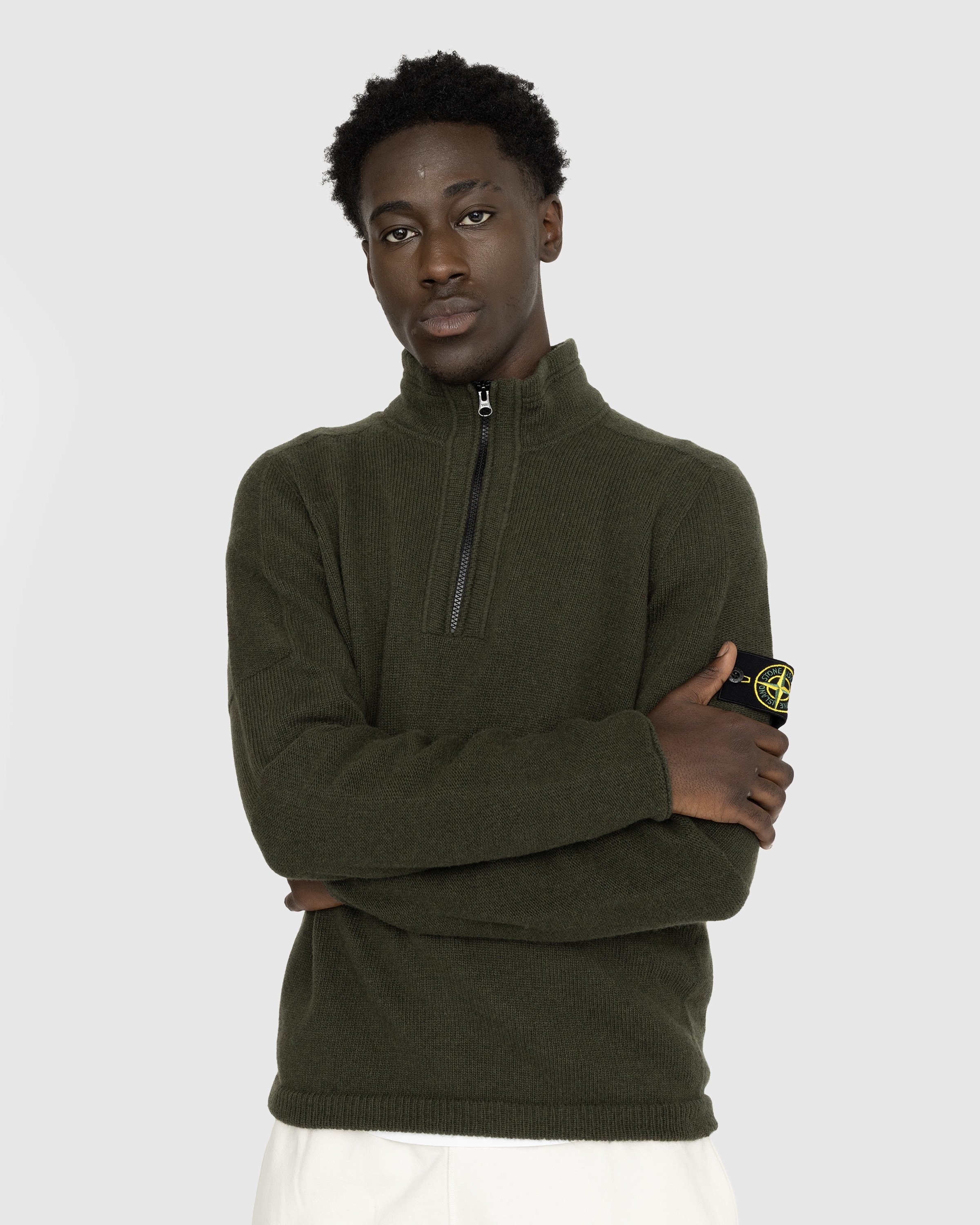 stone island half zip jumper