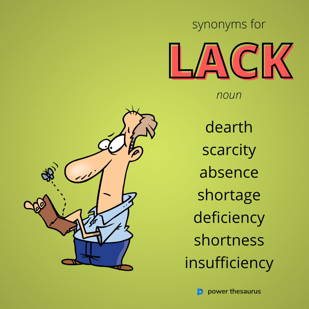 a lack of synonym