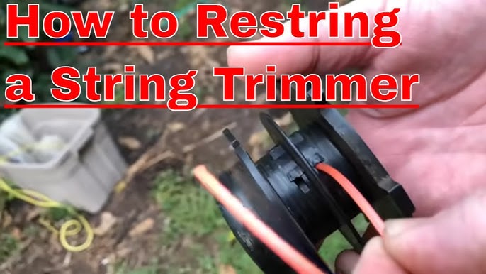 how to wind weed eater string