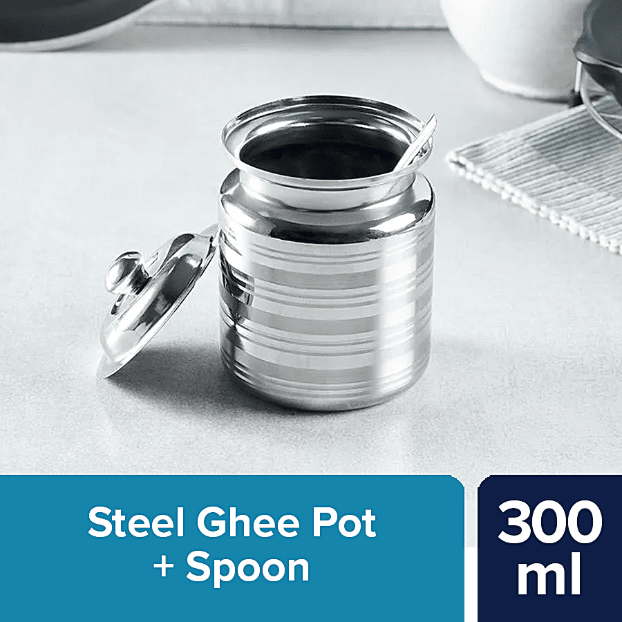 stainless steel ghee pot