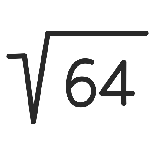 sqrt 64