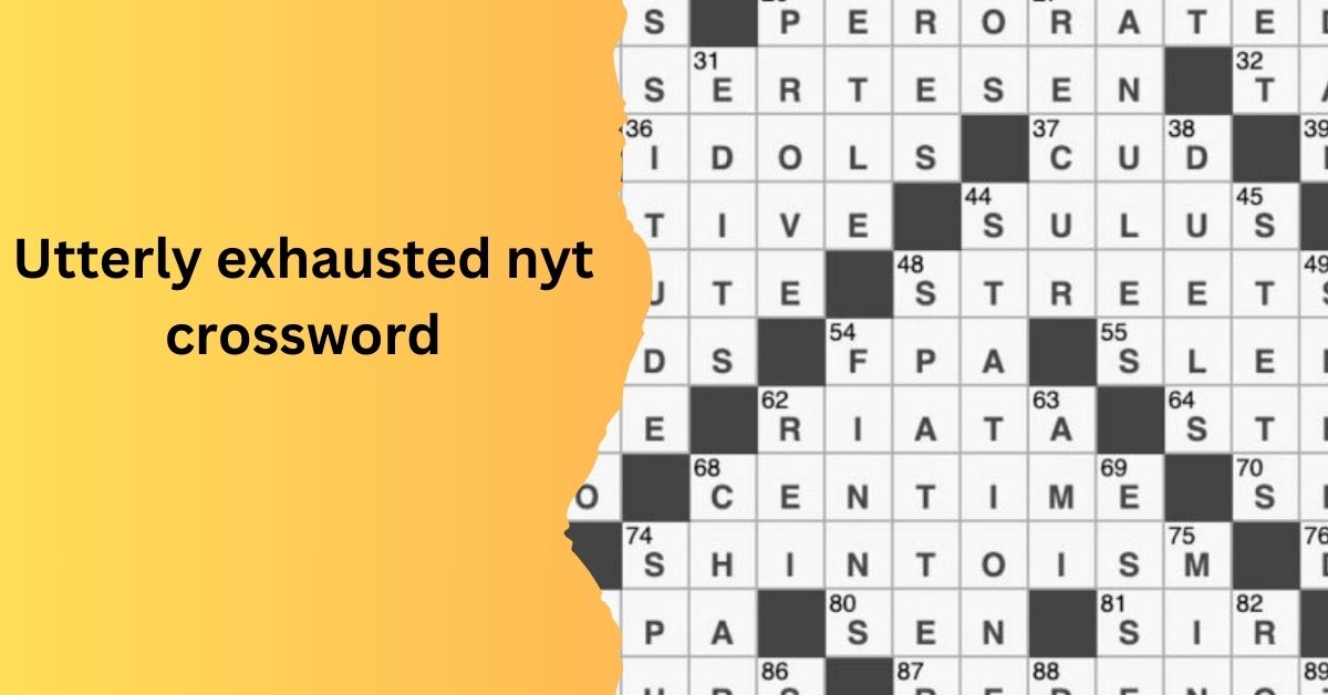 exhausted crossword clue