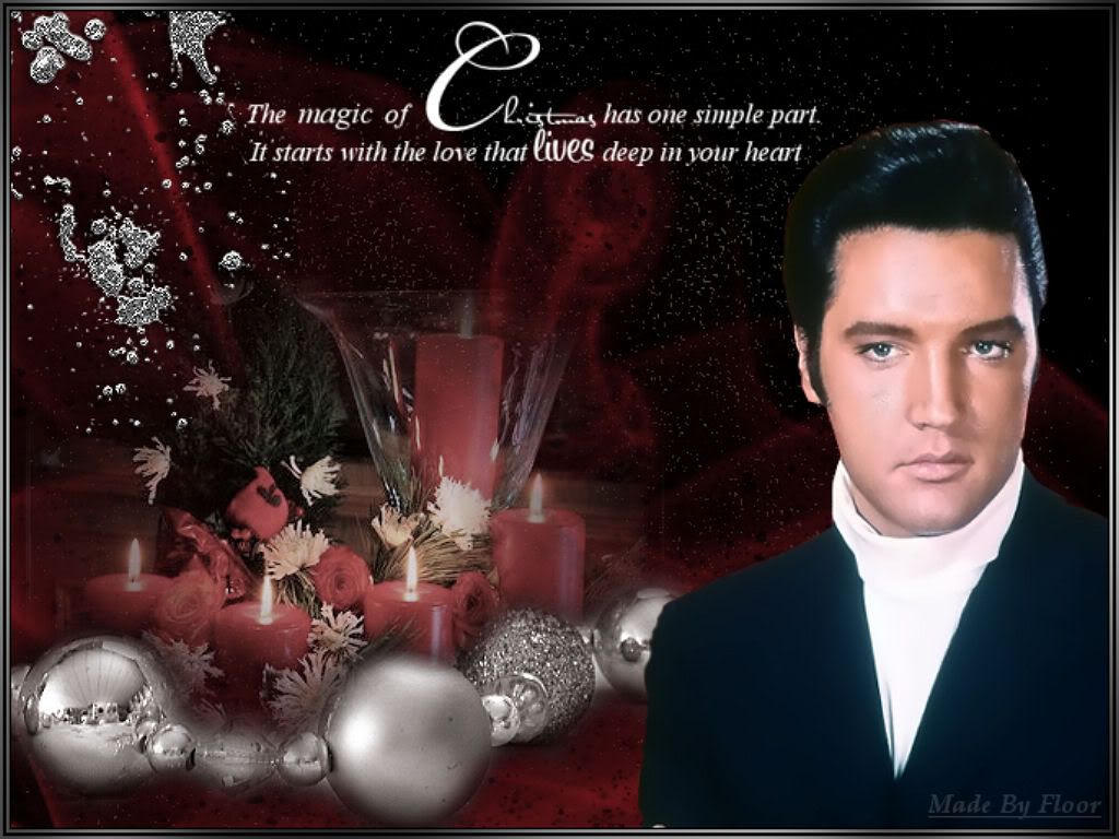 elvis christmas wallpaper