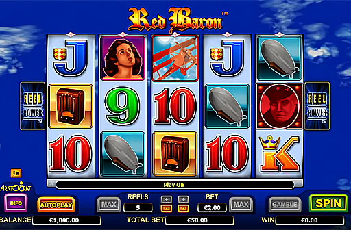 free red baron slot games