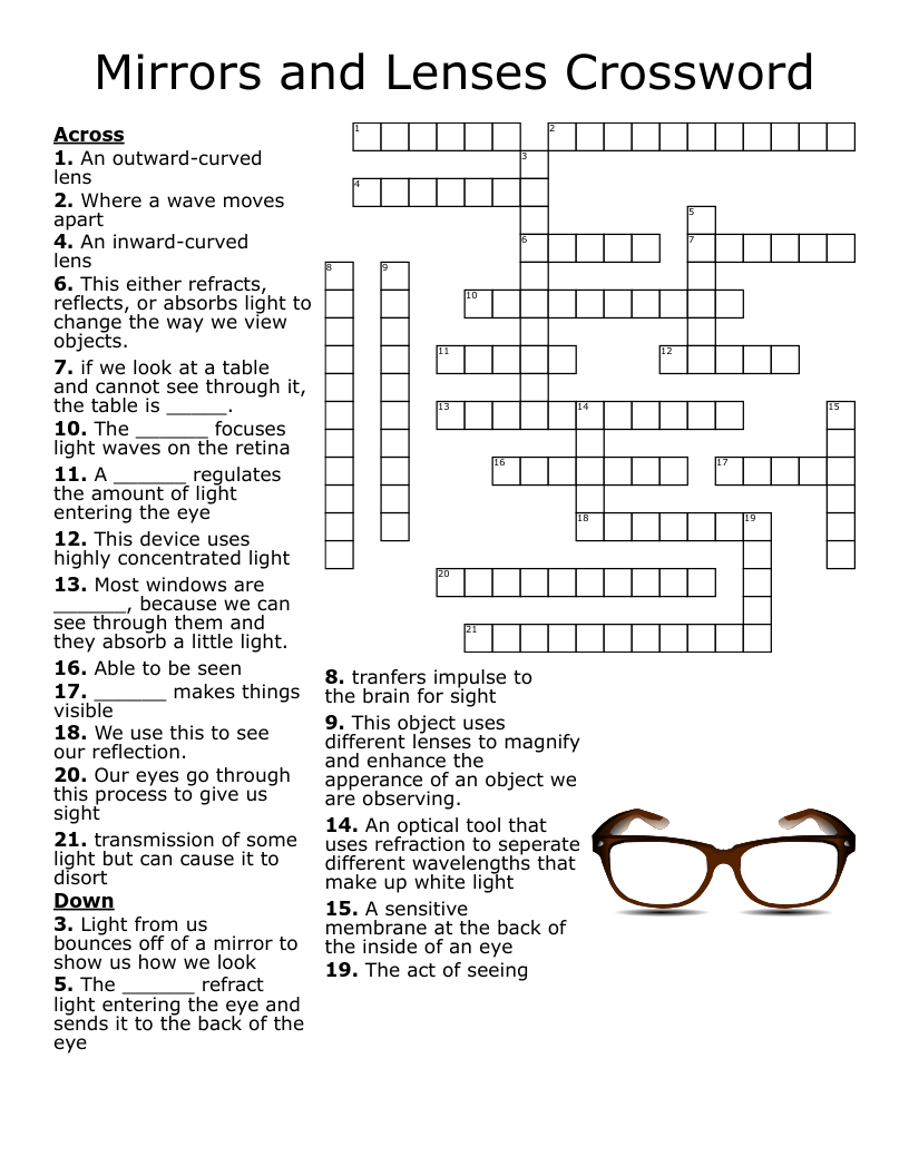 crossword puzzles mirror