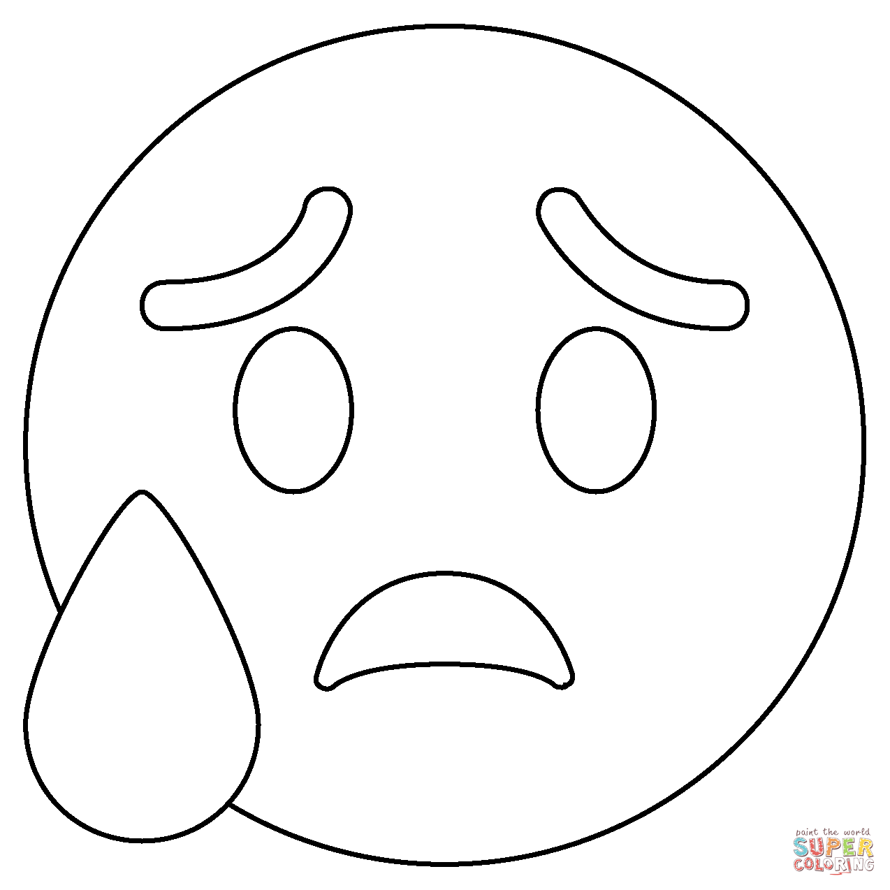 como dibujar un emoji triste