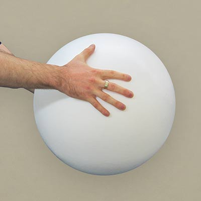 giant styrofoam balls