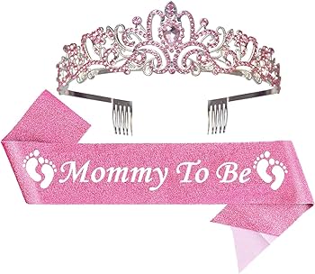 mom to be sash and crown