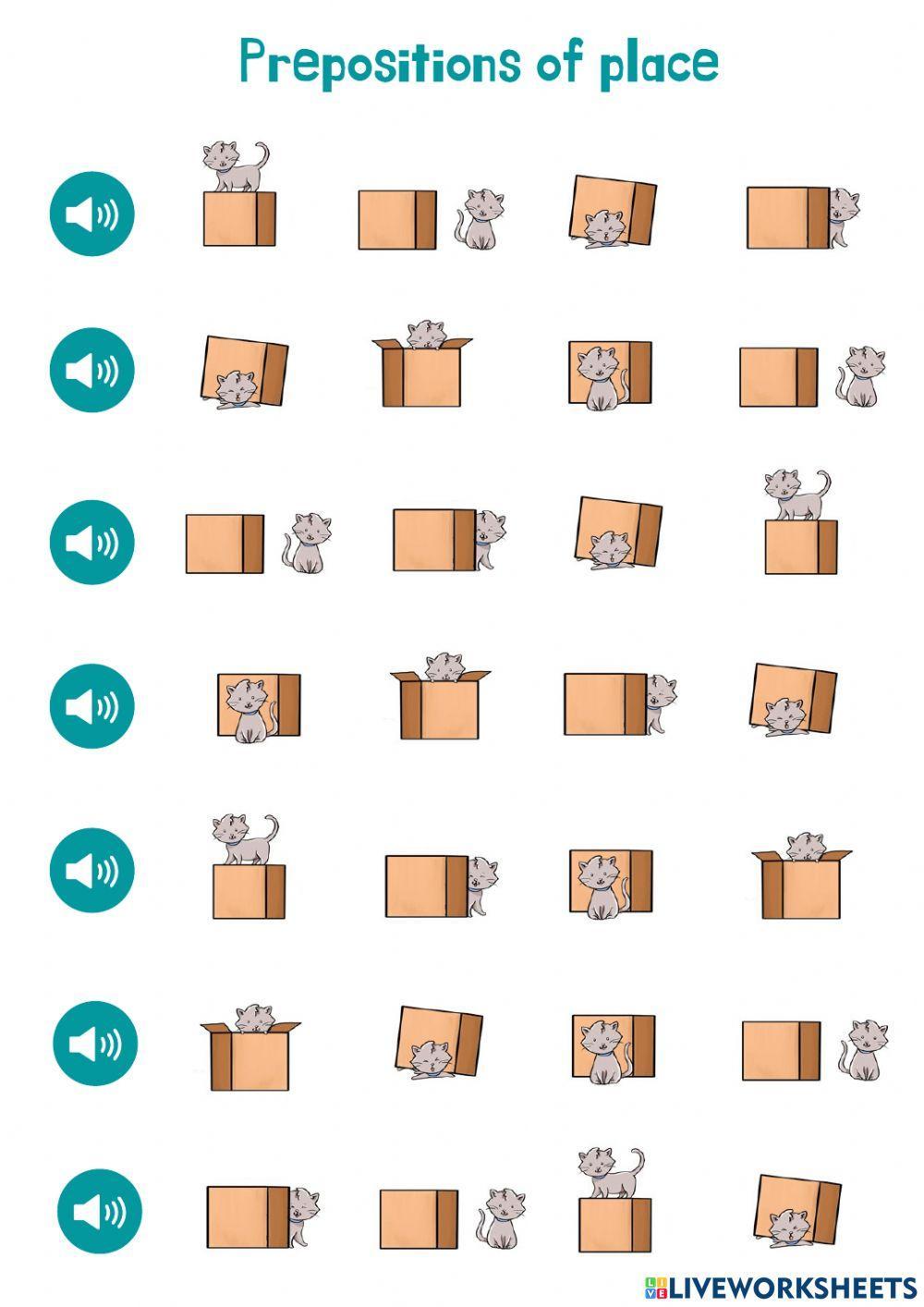 prepositions of place liveworksheets