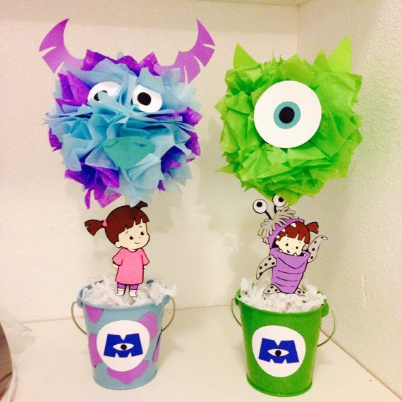 centros de mesa de monster inc