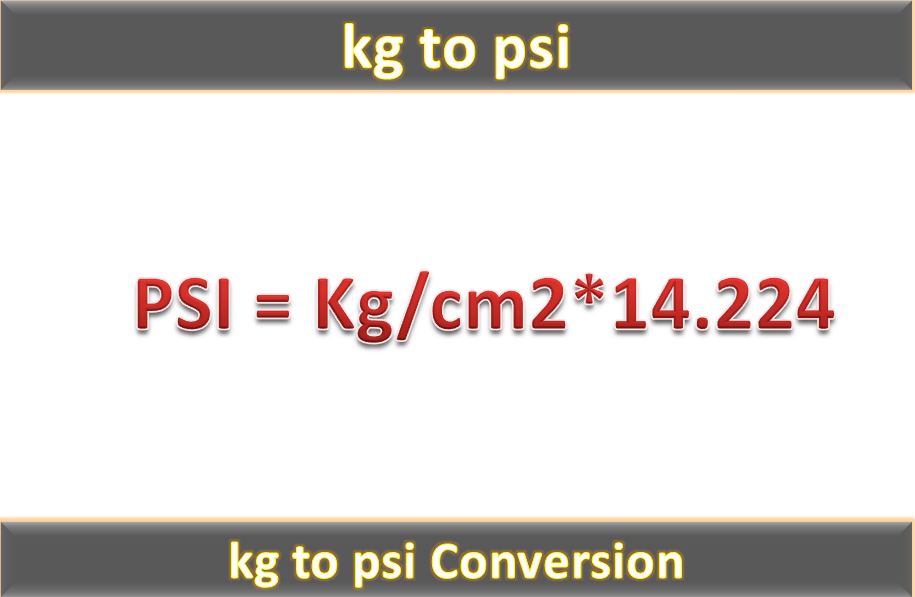 psi to kg