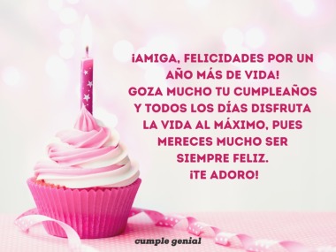 feliz cumpleaños a una amiga que no veo