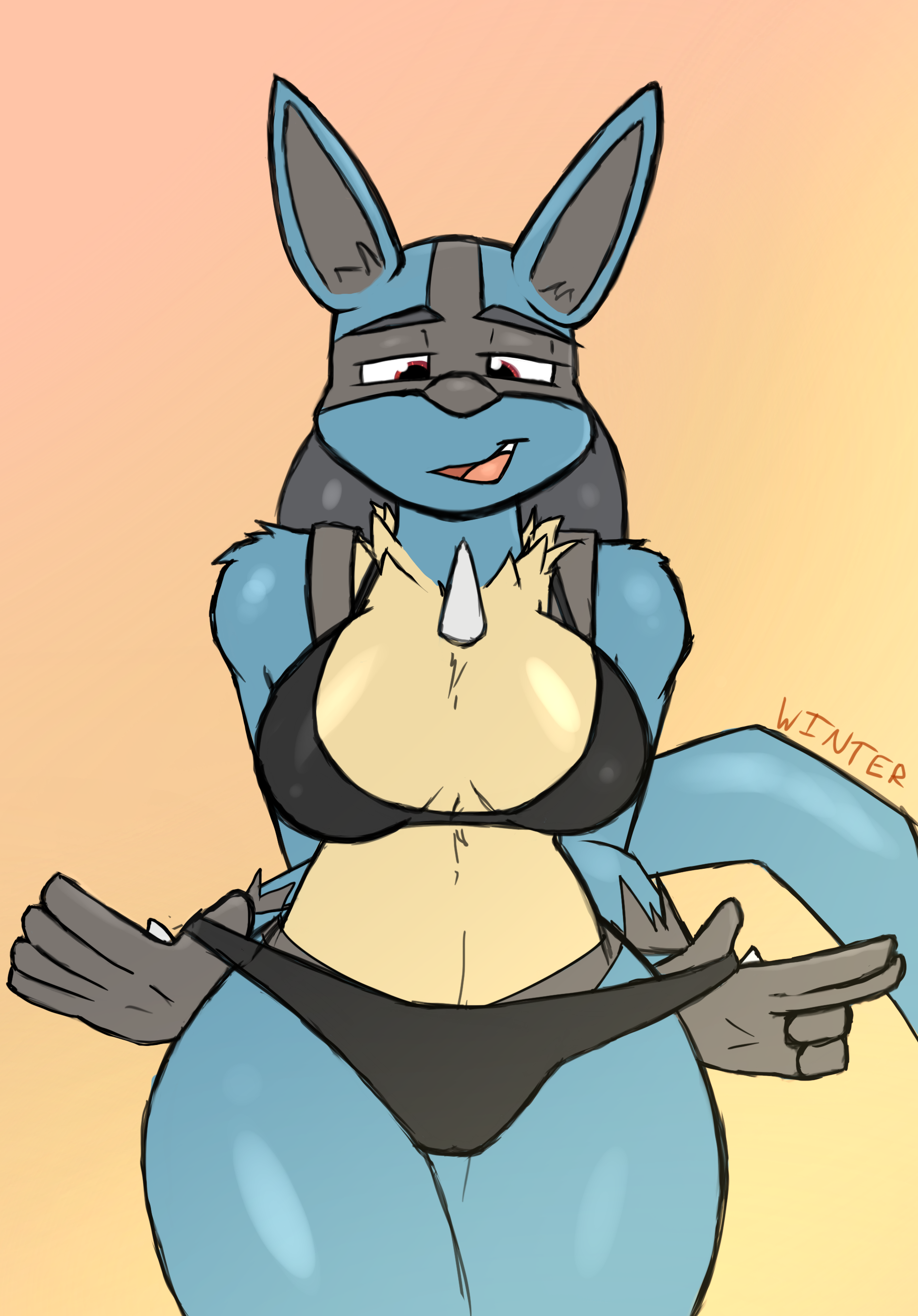 lucario boobs