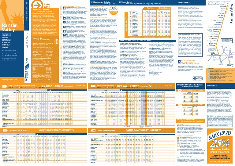 raritan line schedule