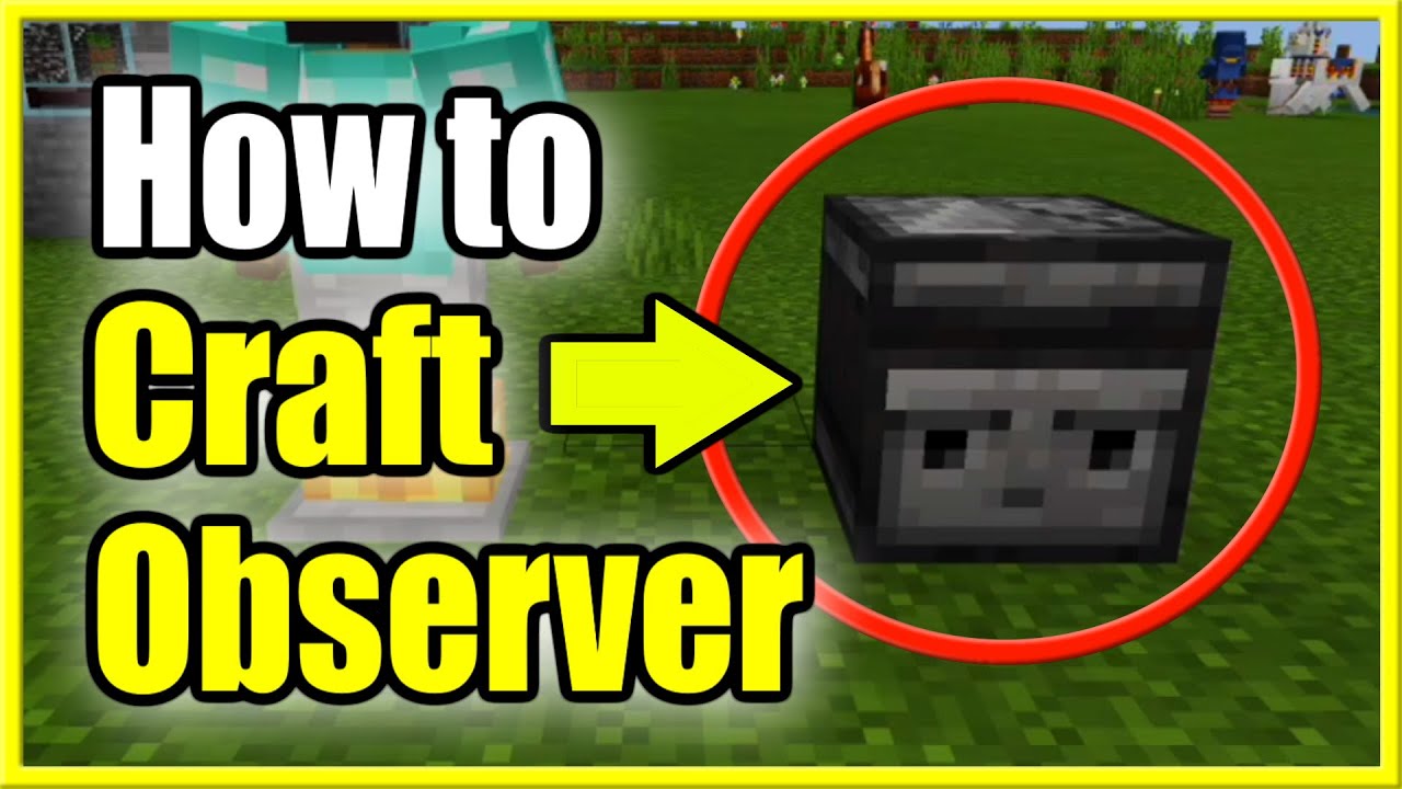 how to make observer in minecraft
