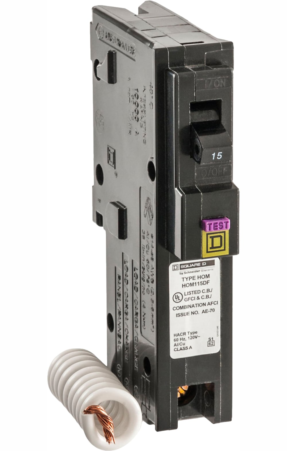 square d 15 amp arc fault breaker