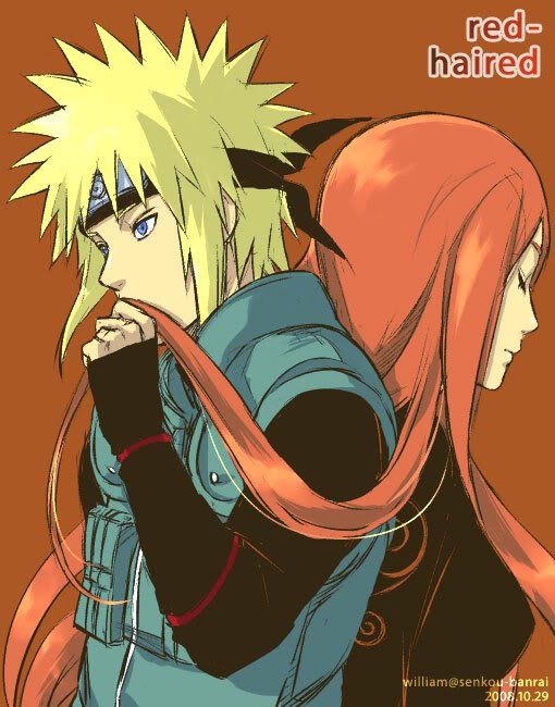 kushina uzumaki and minato namikaze