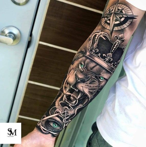 hand full sleeve tattoo