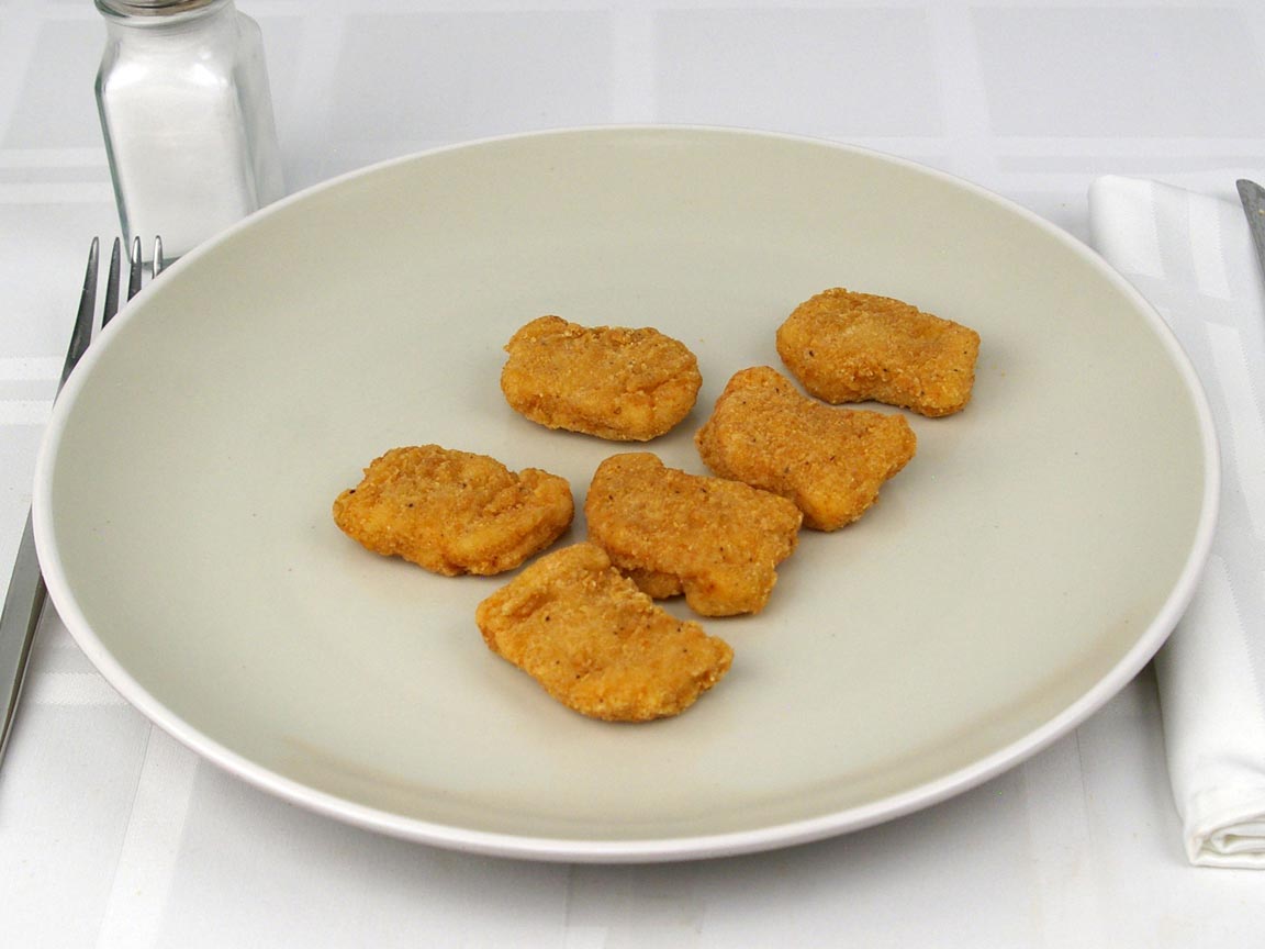 6 chicken mcnuggets calories