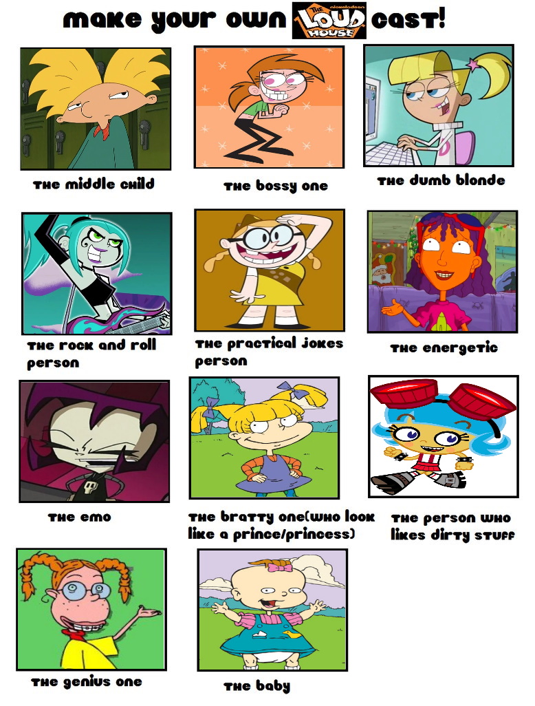 loud house cast meme