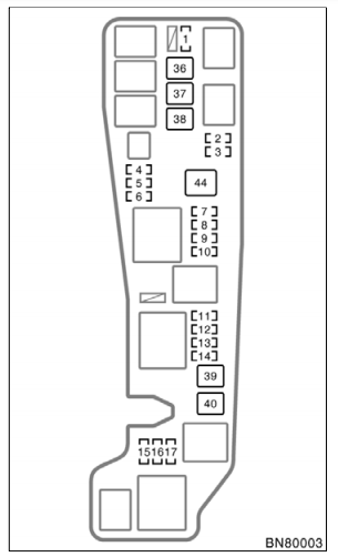 toyota corolla 2006 fuse box diagram