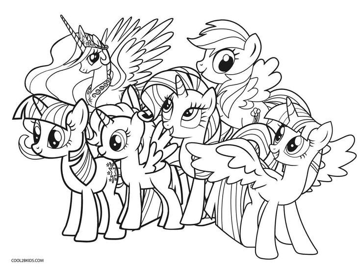 my little pony colouring page