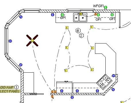 kitchen electrical wiring diagram