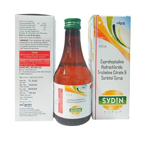 tricholine citrate & cyproheptadine hydrochloride syrup