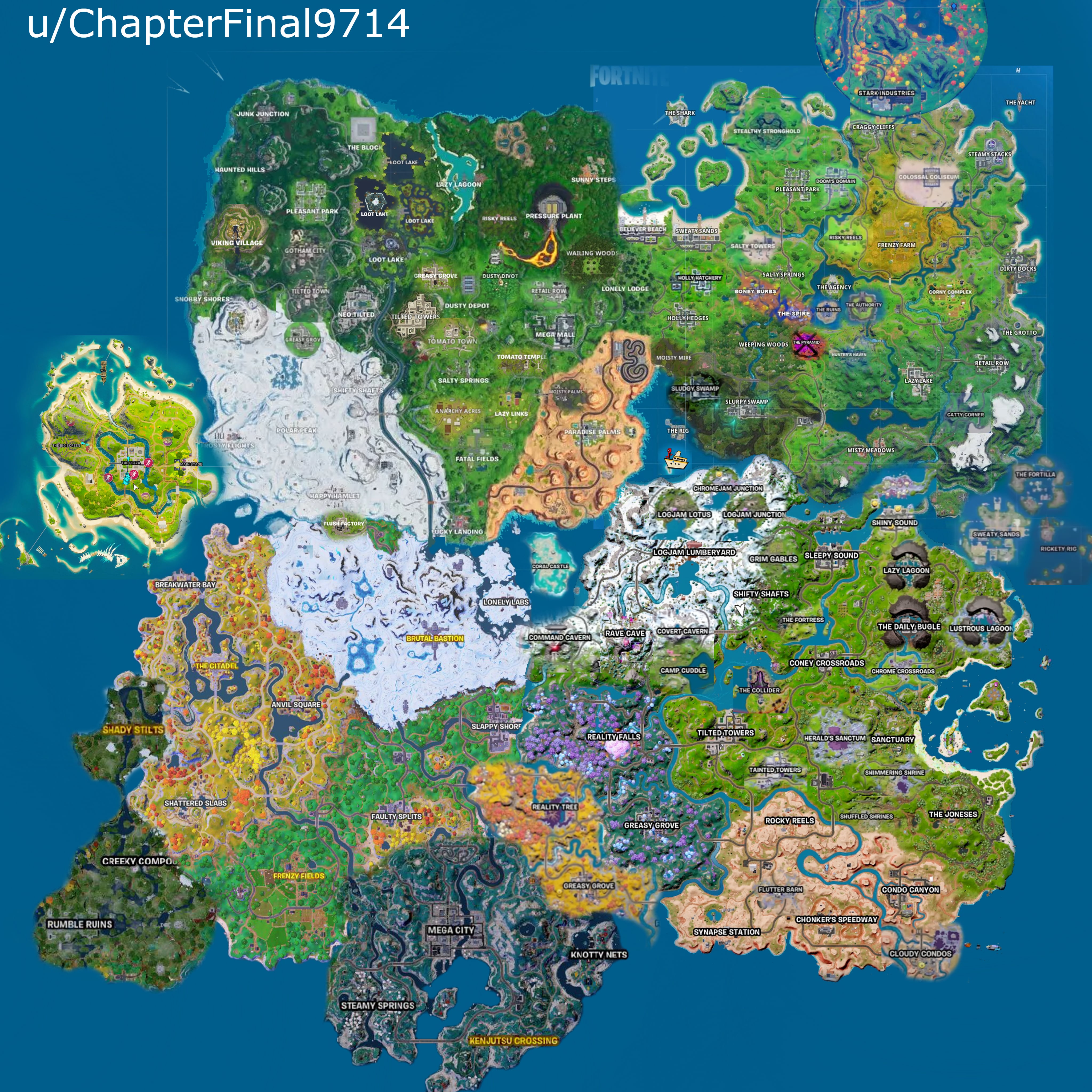 all fortnite maps