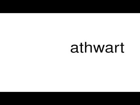 athwart pronunciation