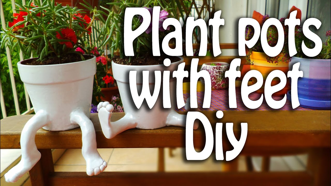 flower pots with feet
