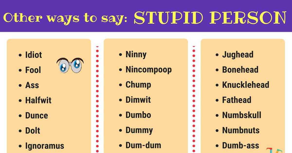 synonym for dumb