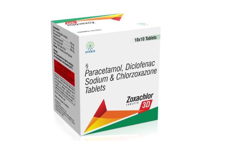 paracetamol diclofenac sodium and chlorzoxazone tablets