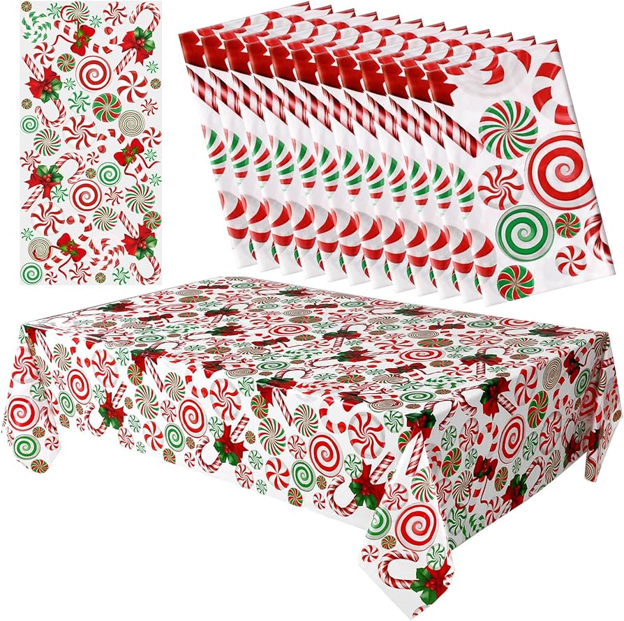 disposable christmas tablecloths