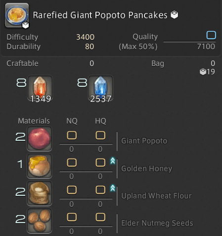 ffxiv master recipes