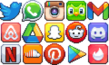 pixel art icons
